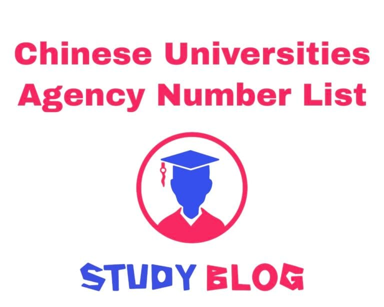 List Of All Chinese Universities Under CSC With Agency Numbers - Study ...